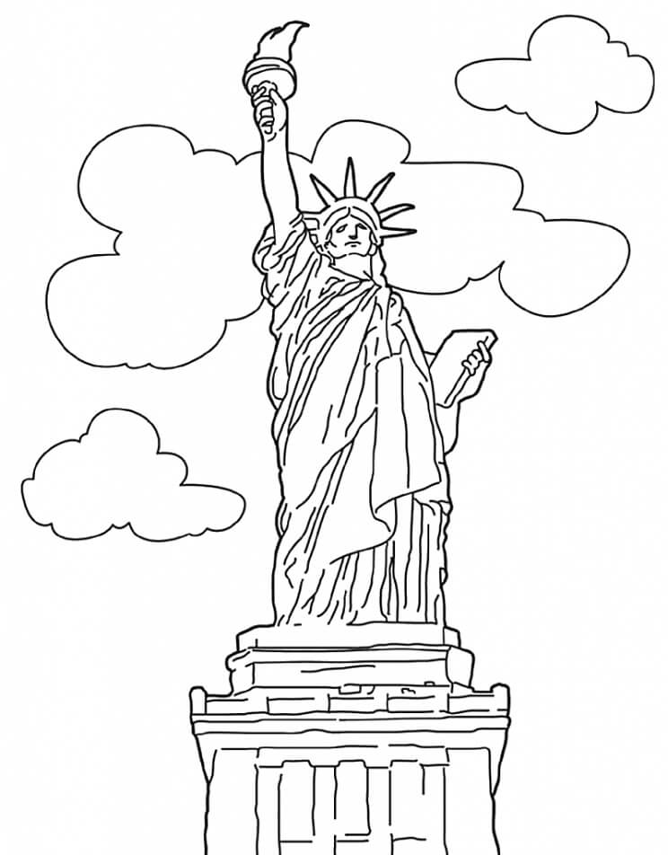 Statue of Liberty 1 Coloring Page