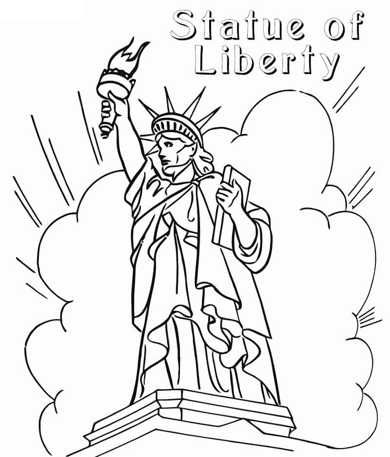 Statue of Liberty 5 Coloring Page
