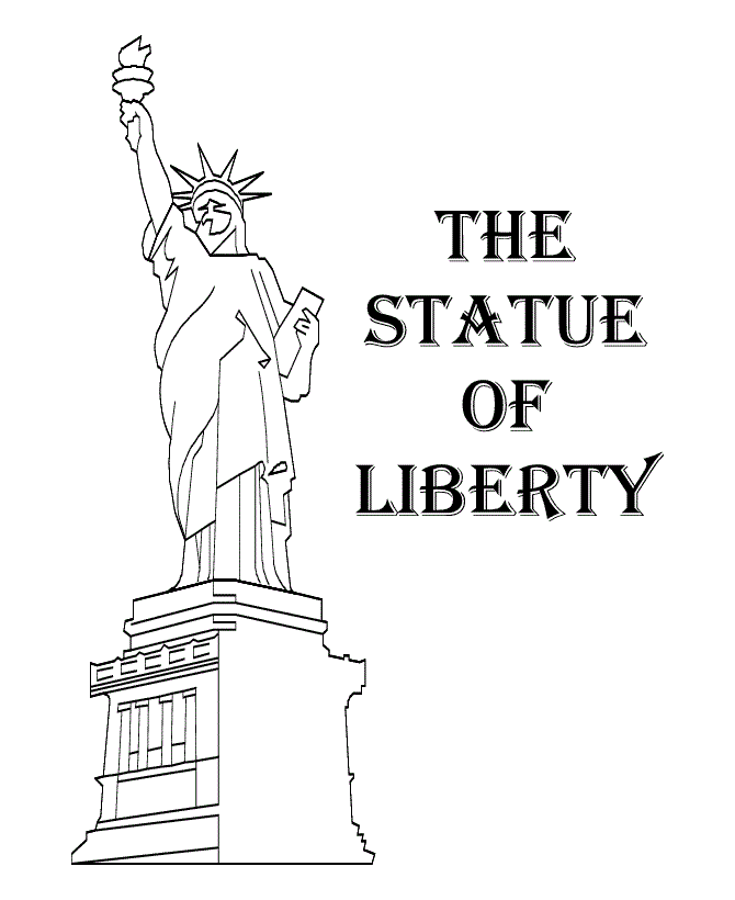 Statue of Liberty Color Pages