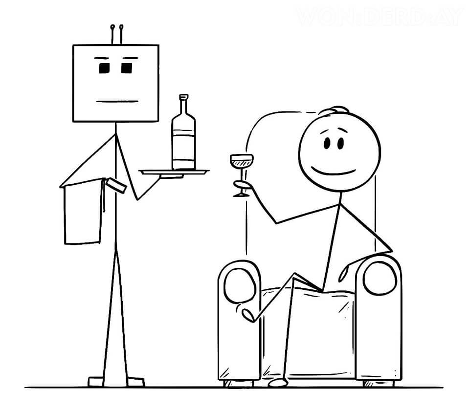 Stickman Relaxing Coloring Page