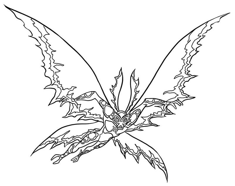 Stinkfly Flying Coloring Page