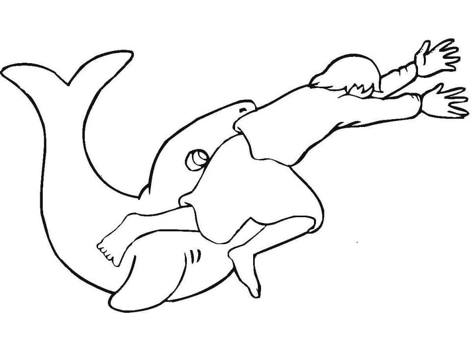Cool Story Of Jonah And Whale Coloring Page