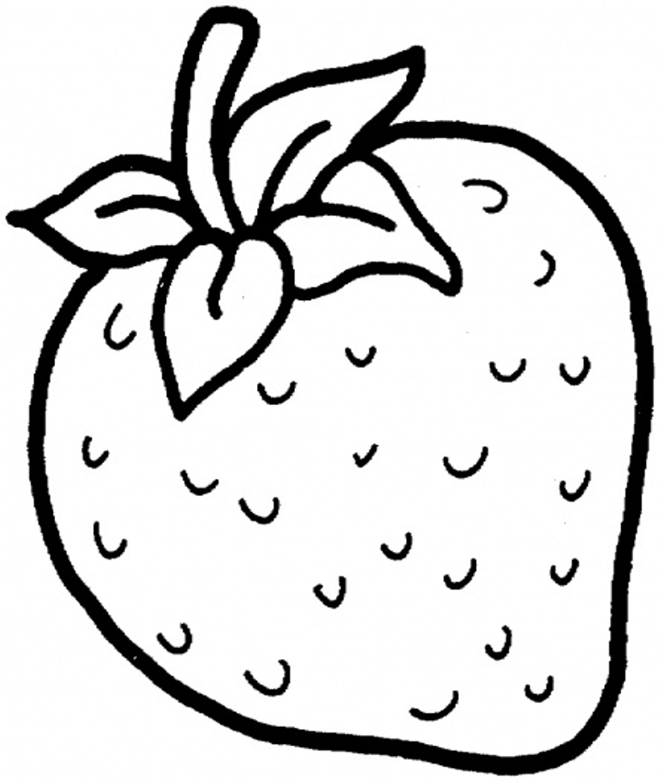 Strawberry Fruit Sbe9a Coloring Page