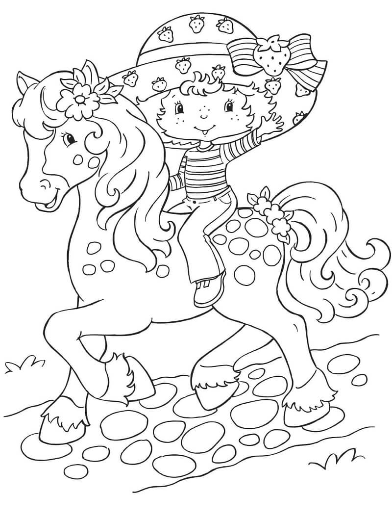 Strawberry Shortcake Rides a Horse