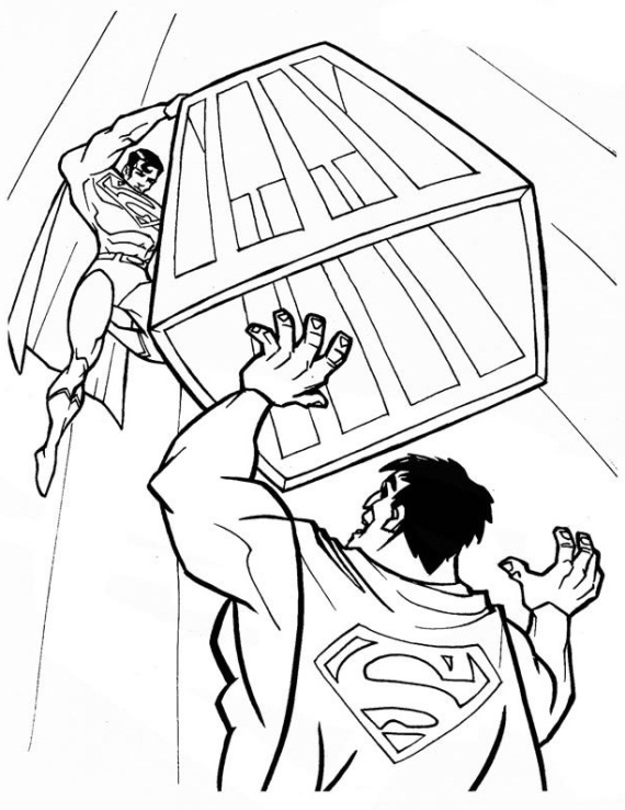 Strong Superman Coloring Page9c8b