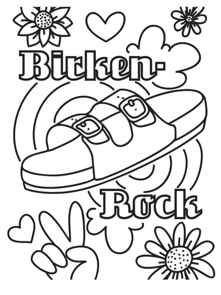 Summer Aestheics 1 Coloring Page