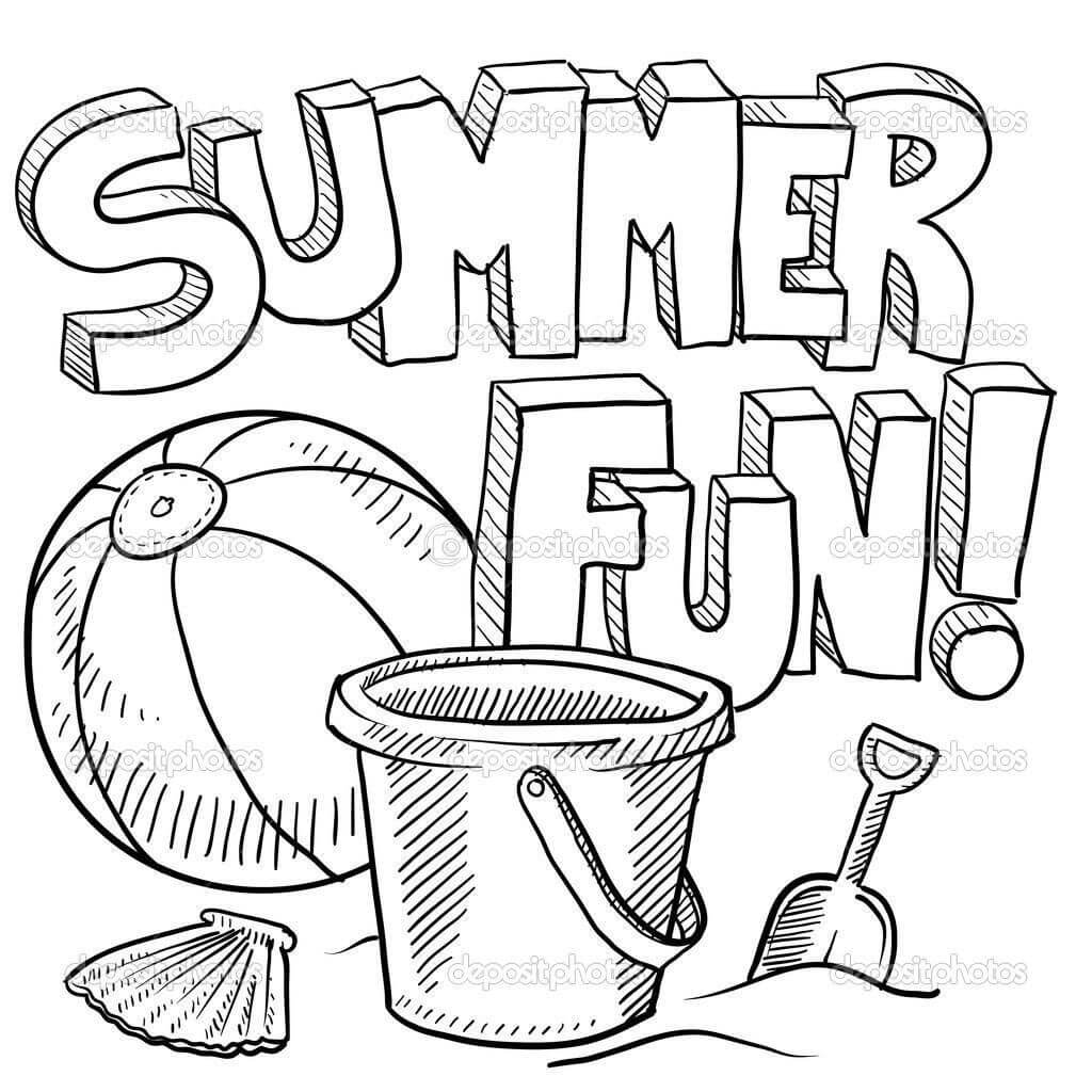 Summer fun Coloring Page