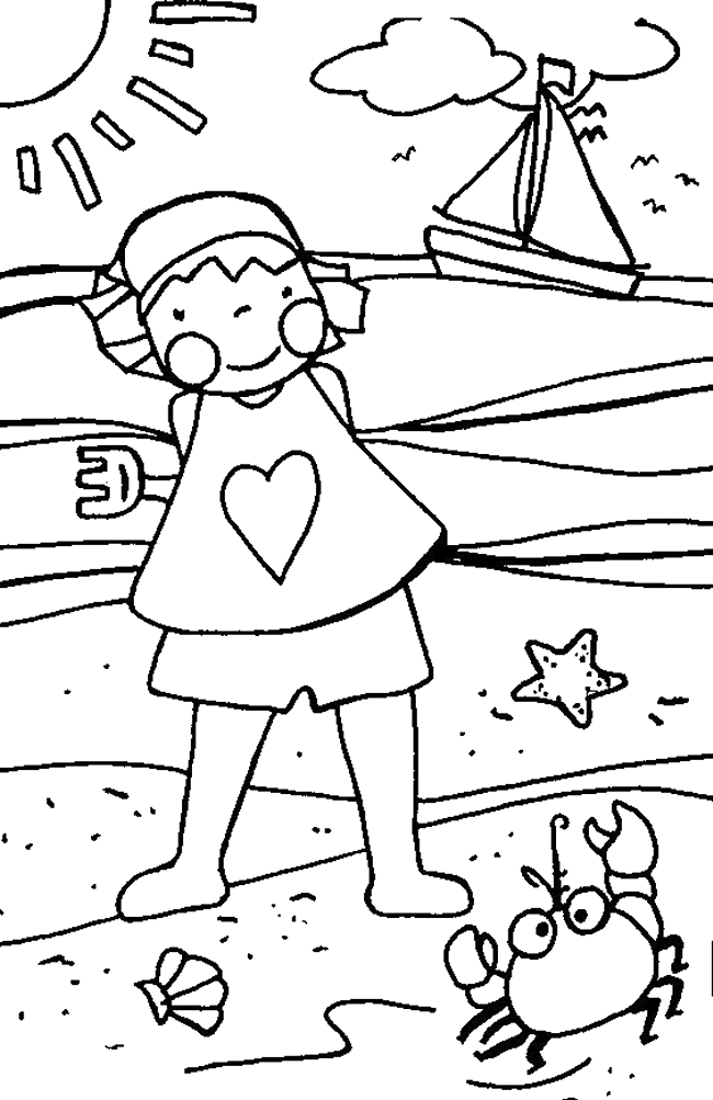 Summer Holiday S Printable For Preschoolers69d4 Coloring Page