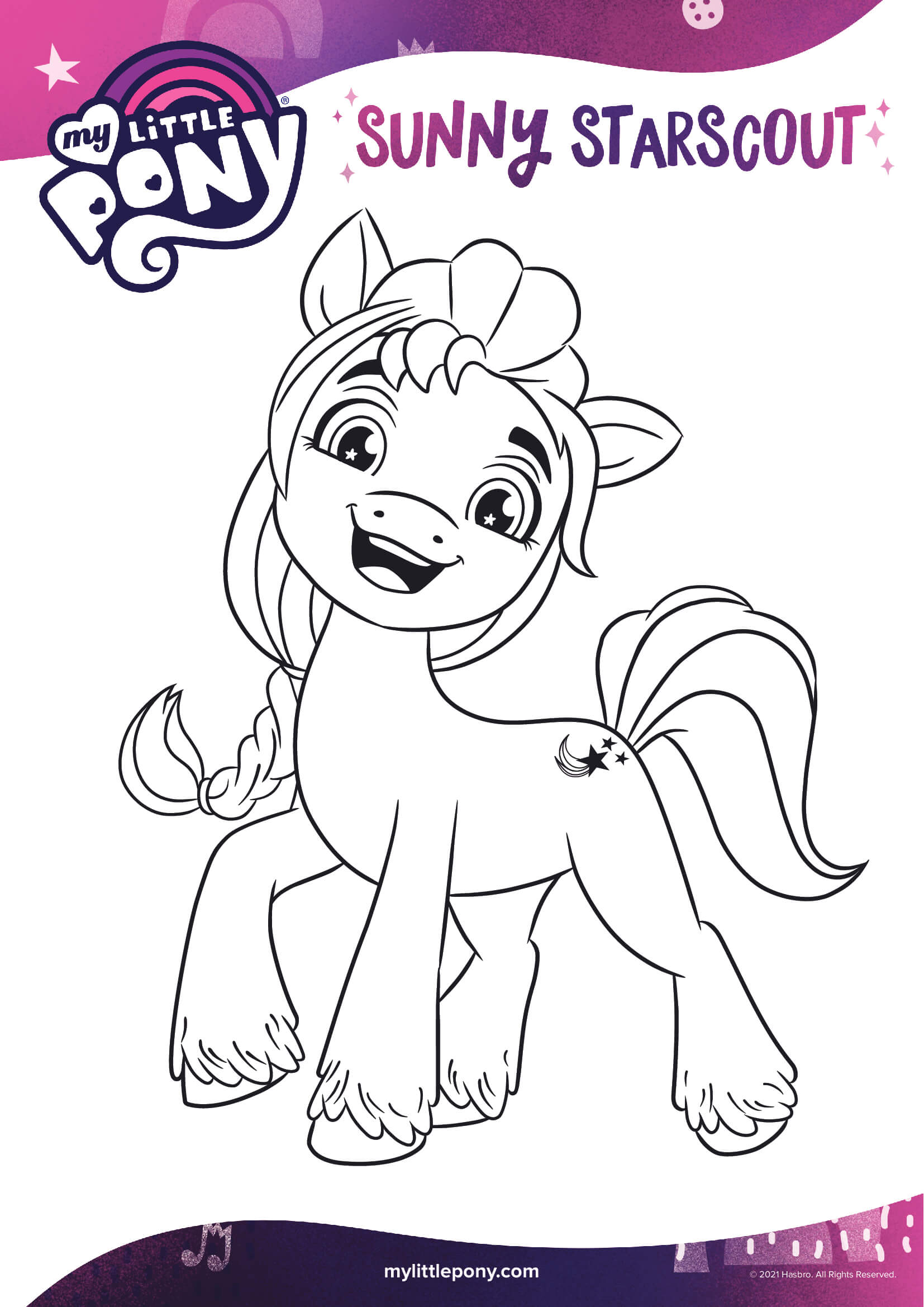 Sunny Starscout Is Adventurous Mlp 20 Coloring Pages   Coloring Cool