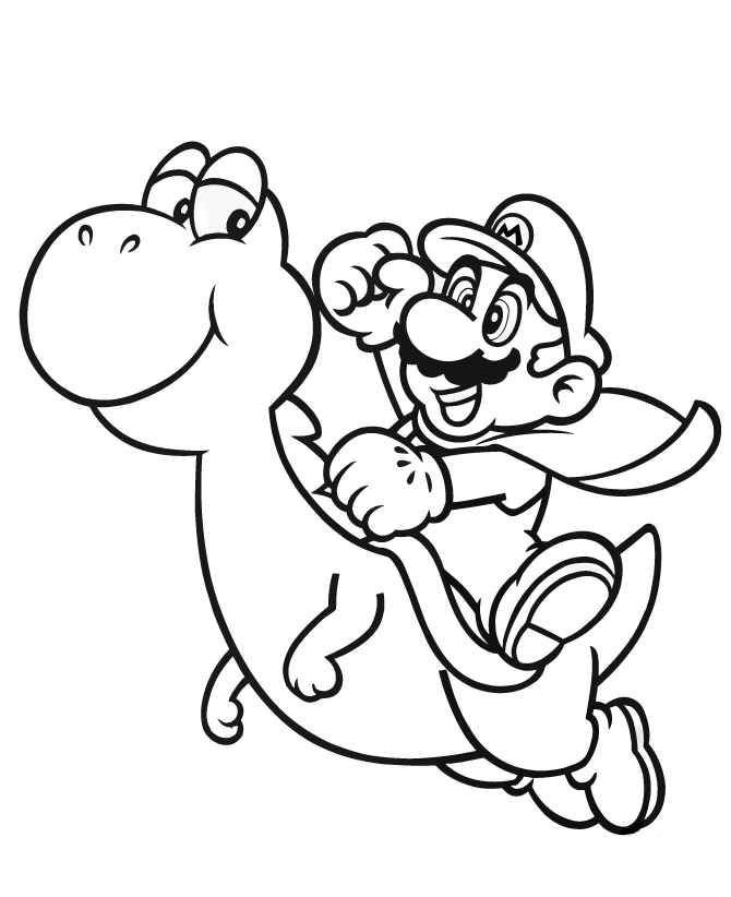 Super Mario With Yoshi