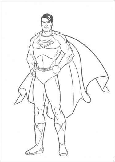 Superhero Superman  For Kidsd7af Coloring Page