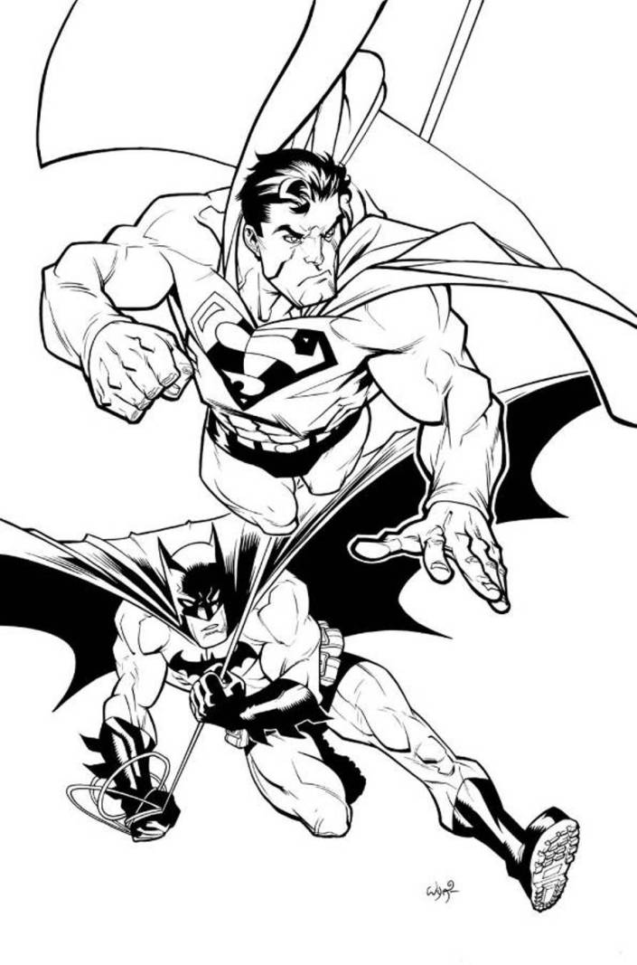 Superman And Batman Coloring Page3f76 Coloring Page