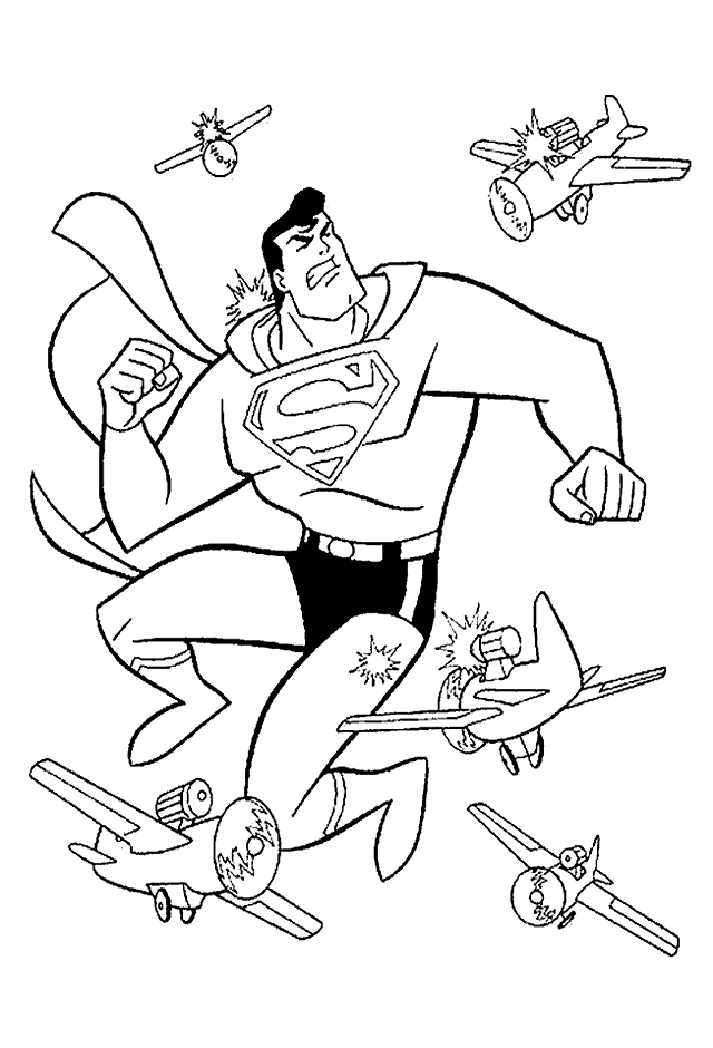 Superman And Planes Coloring Page93bf Coloring Page