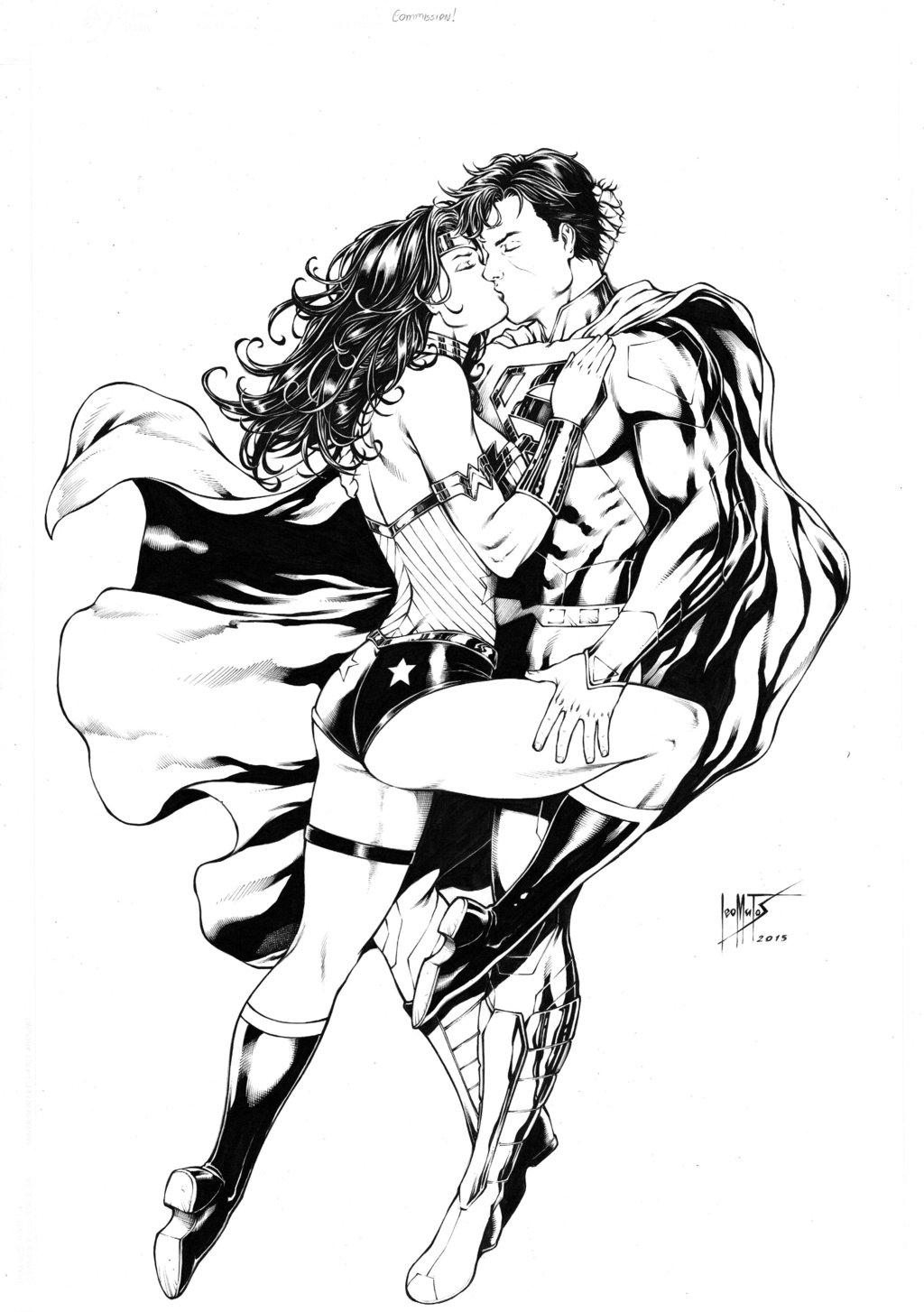 Superman And Wonder Woman By Leomatos Coloring Page