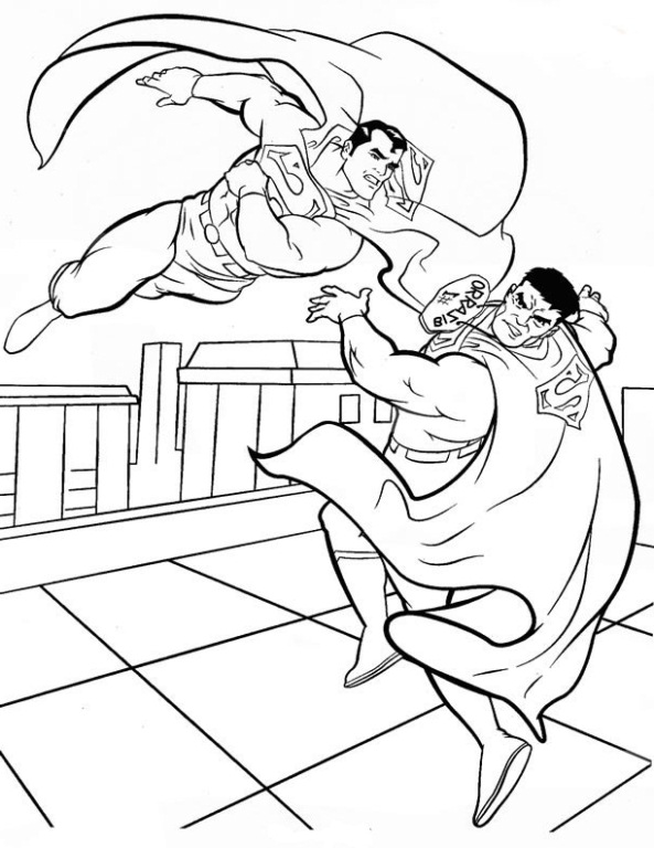 Superman Fighting