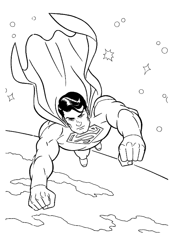 Superman Ouf Of Space Coloring Paged3c6 Coloring Page