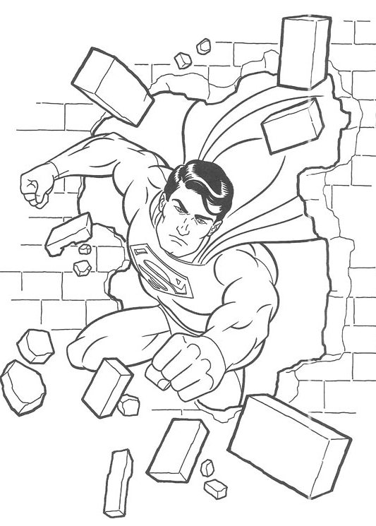Superman S To Print Outdf77 Coloring Page