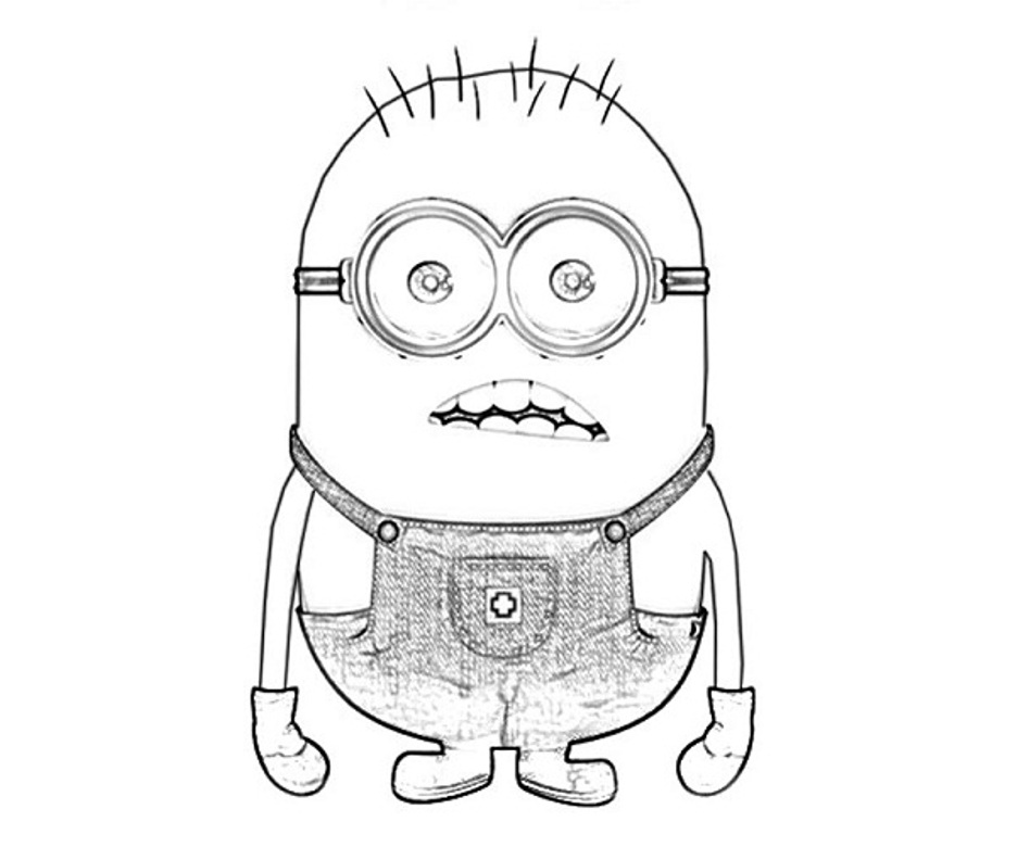 Surprising Miniondespicable Me Coloring Page