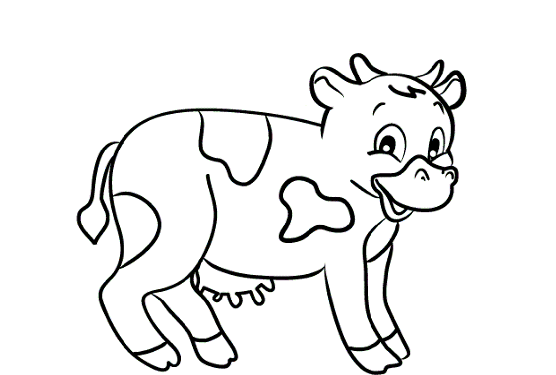 Sweet Calf Farm Animal Sf923 Coloring Page