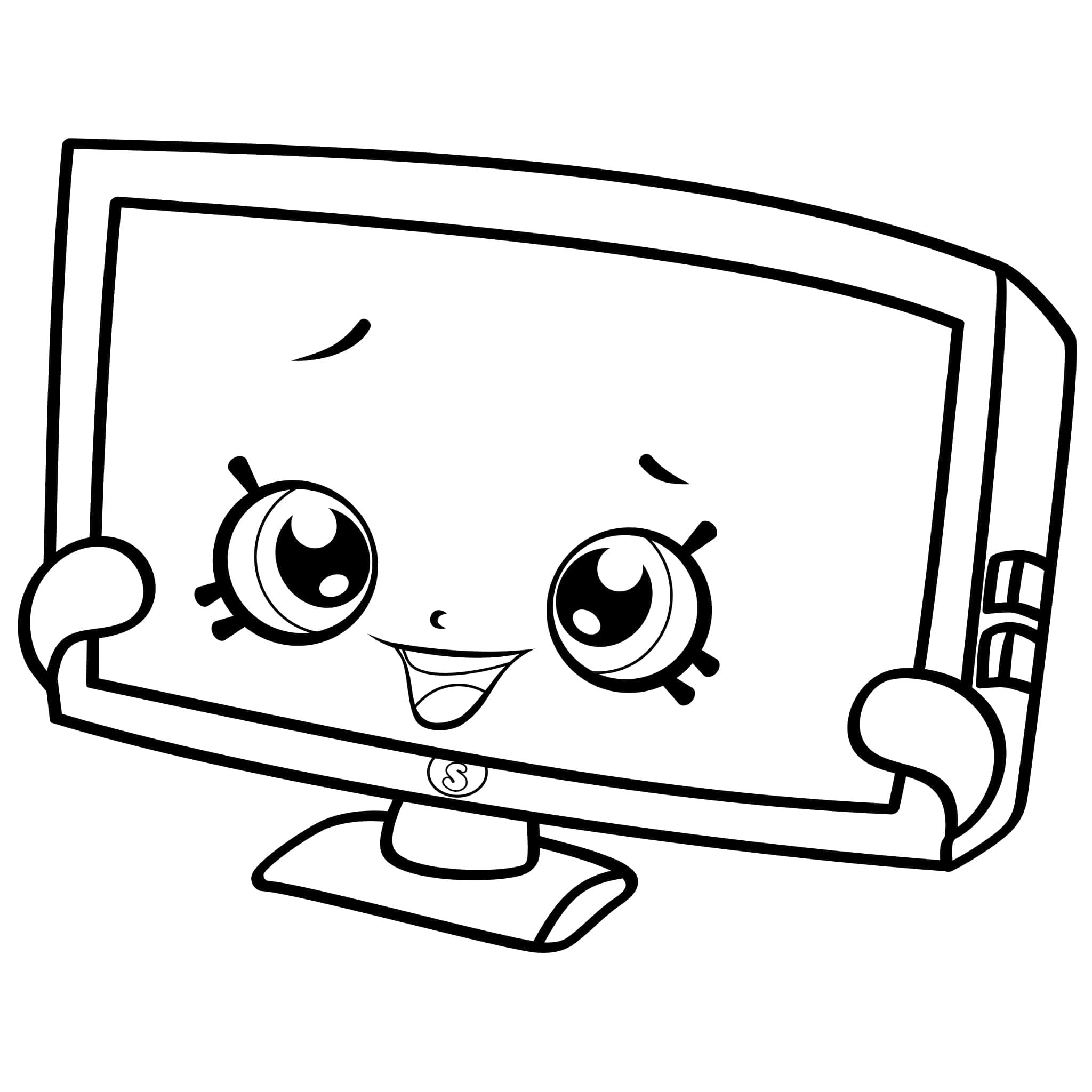Tammy TV Shopkin Coloring Page