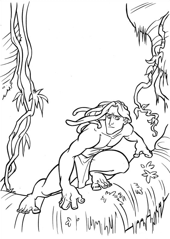 Tarzan Printables Coloring Page