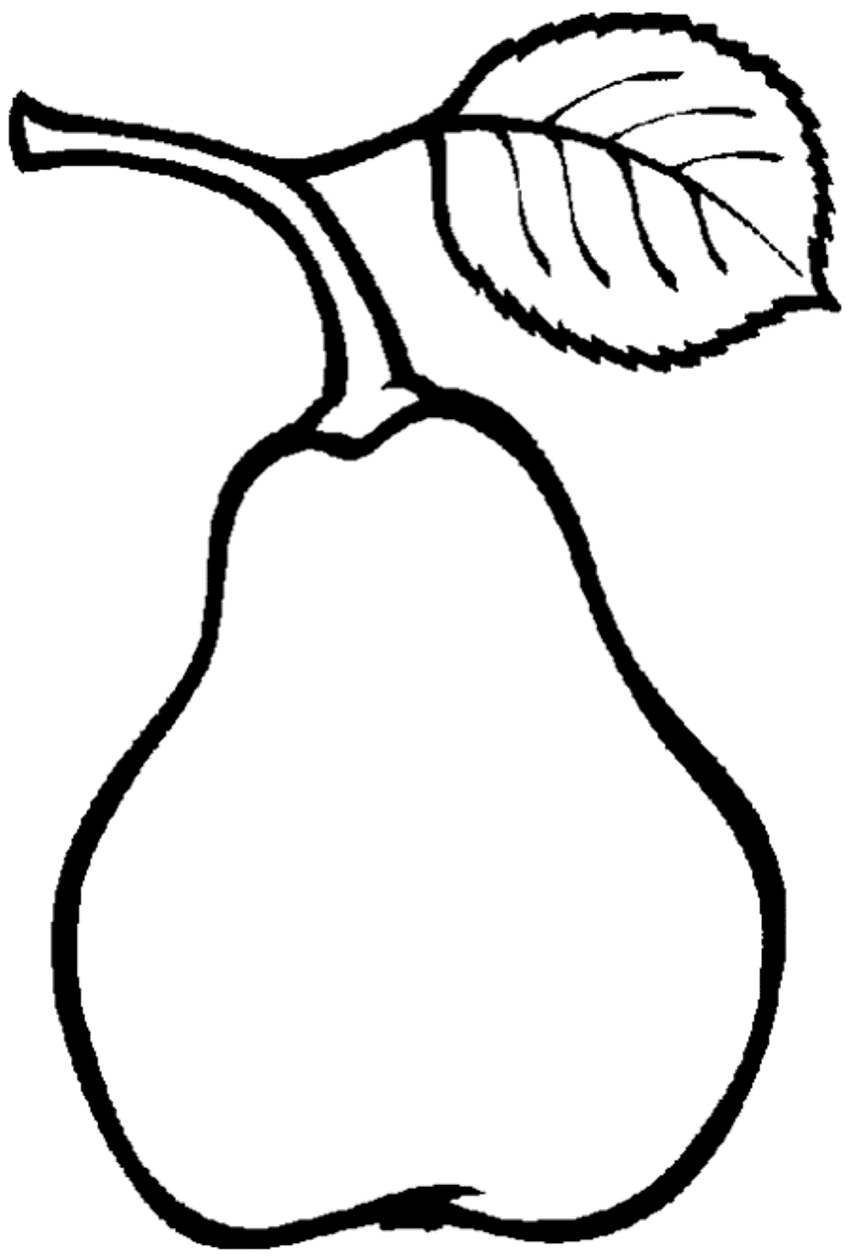 Tasty Fruit S Pear66e8 Coloring Page