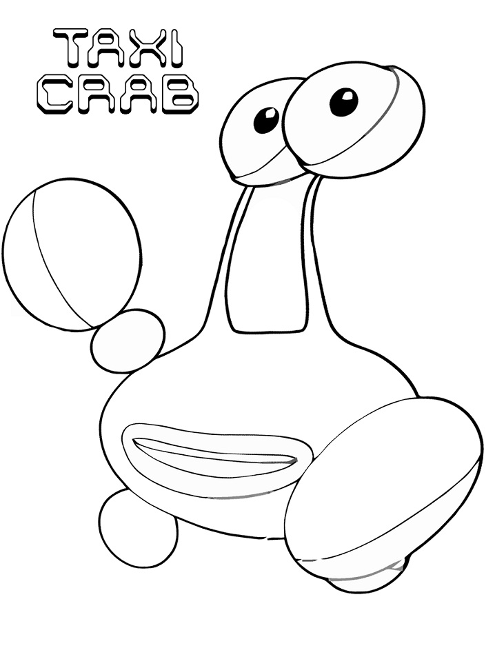 Taxicrab Coloring Page