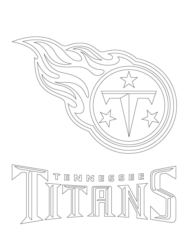 Tennessee Titans Logo Football Sport Coloring Page