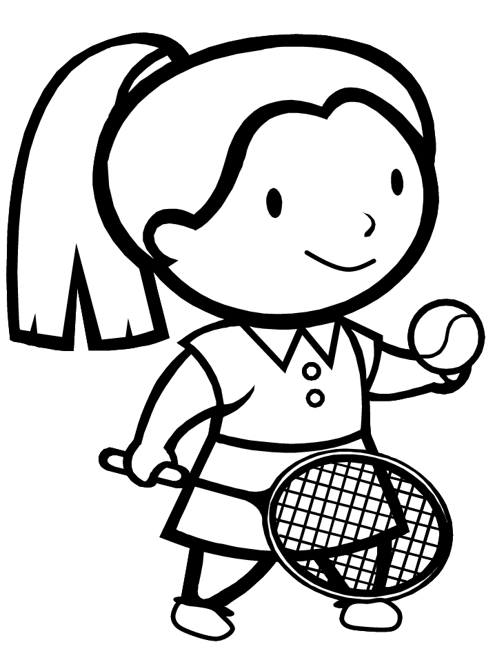 Tennis S For Girls Sports6217 Coloring Page
