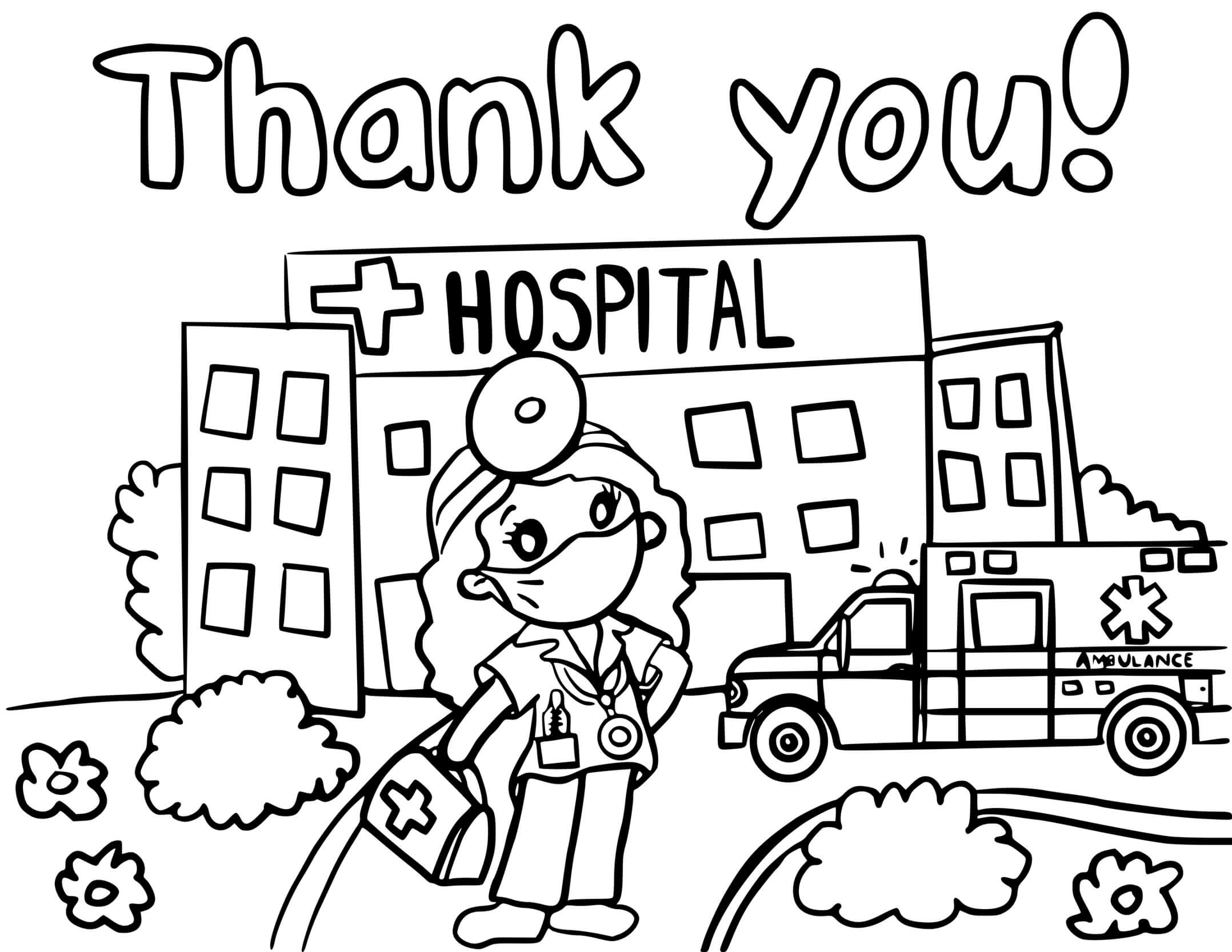 Thank You Hospital Healthcare Workers