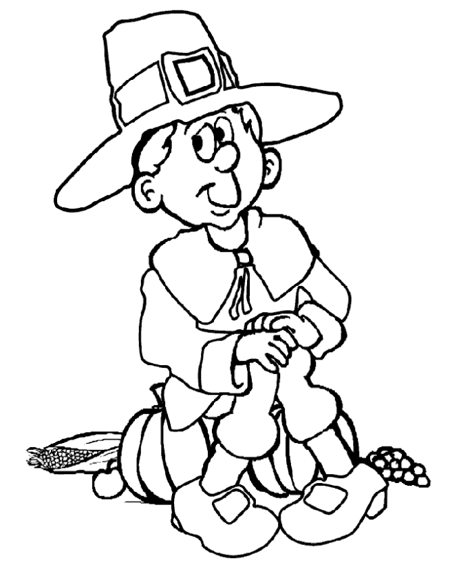 Thanksgiving  For Kids71f8 Coloring Page