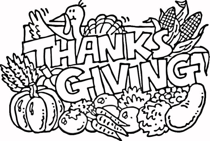 Thanksgiving in November Coloring Printable