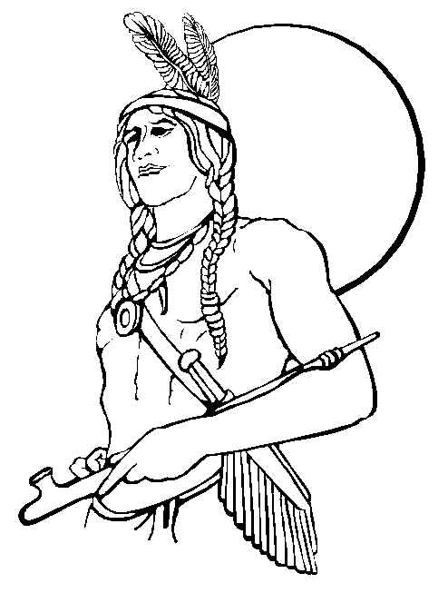 Thanksgiving S Of Native Americans Of Indian Men01ca Coloring Page