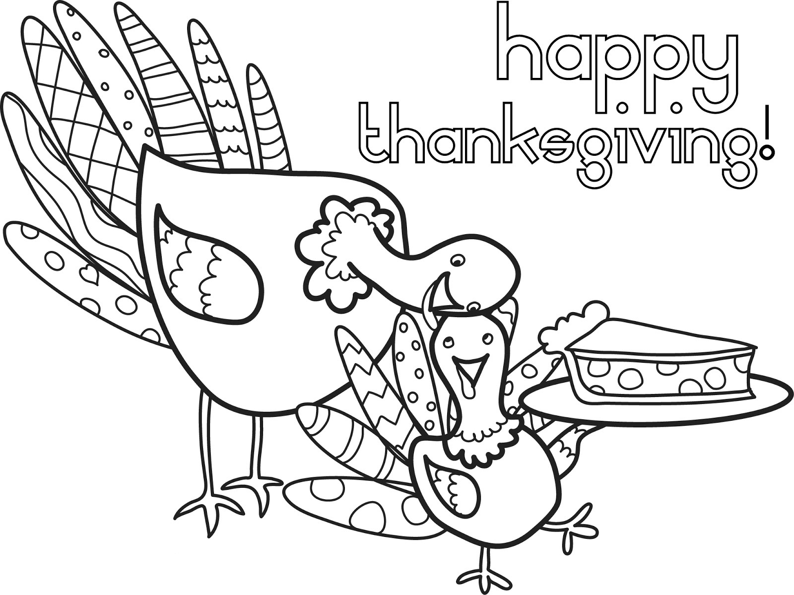 Thanksgiving Turkey and Pie – November