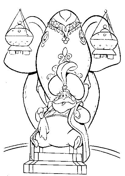 The Arabian King Disney Coloring Pagesa4be Coloring Page