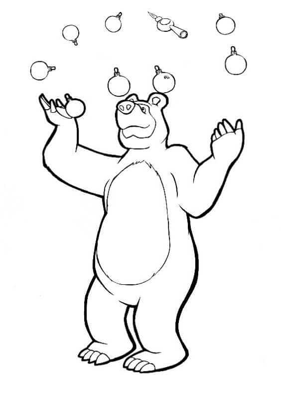 The Bear Coloring Page