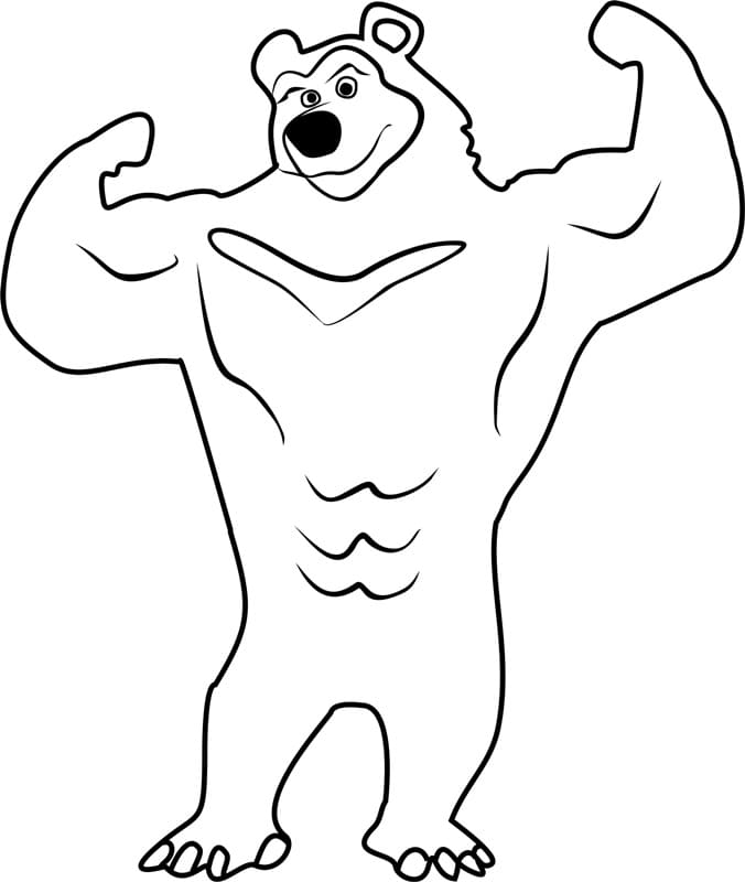 The Black Bear Coloring Page