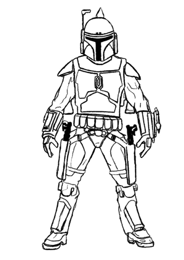 The Boba Fett Coloring Page