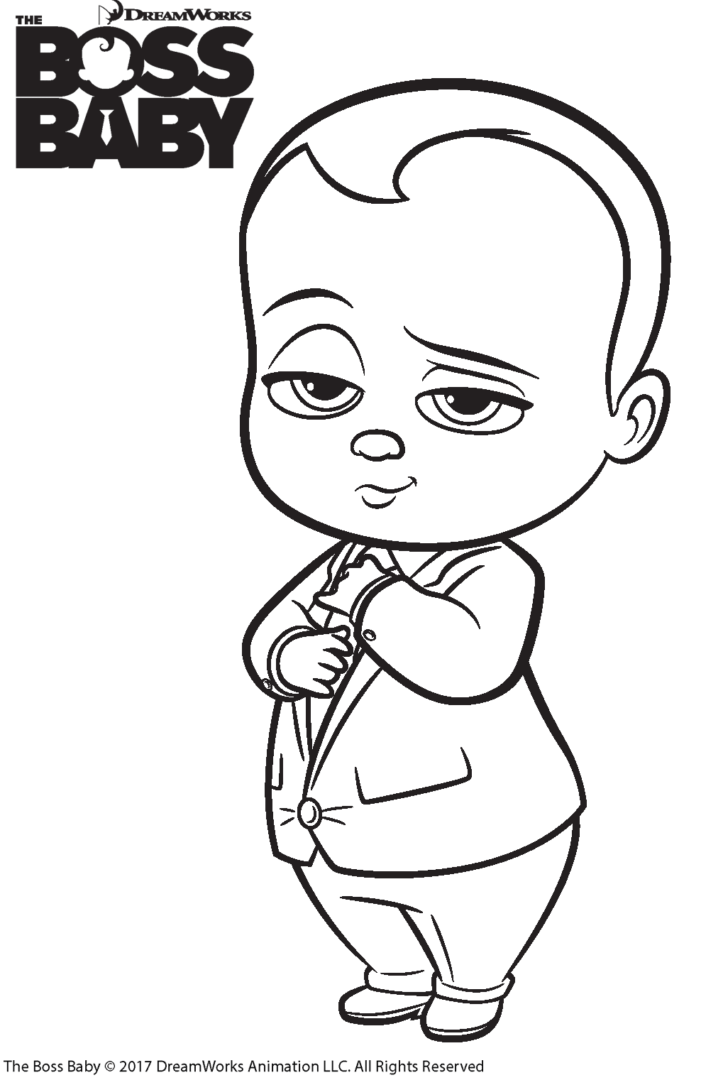 The Boss Baby 2 Coloring Page