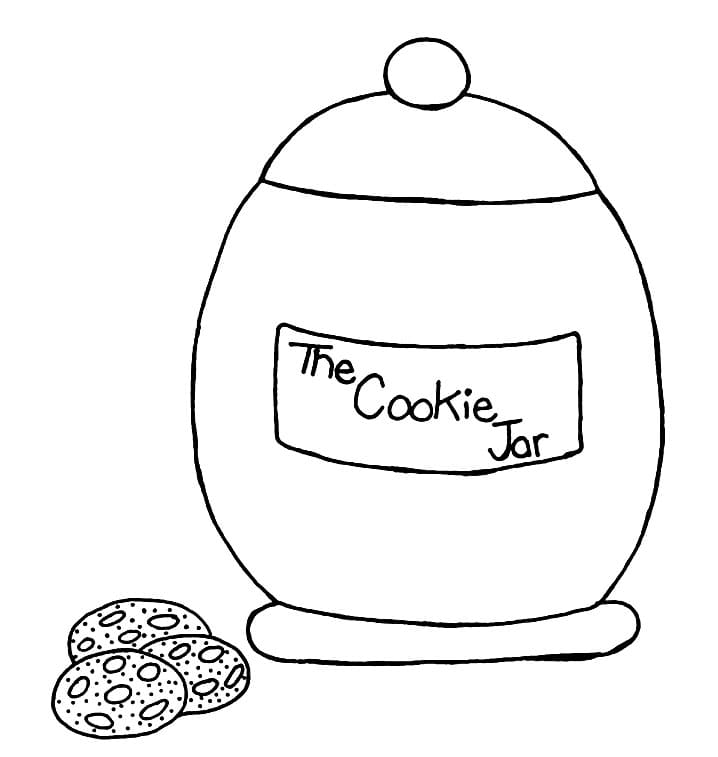 The Cookie Jar Coloring Page