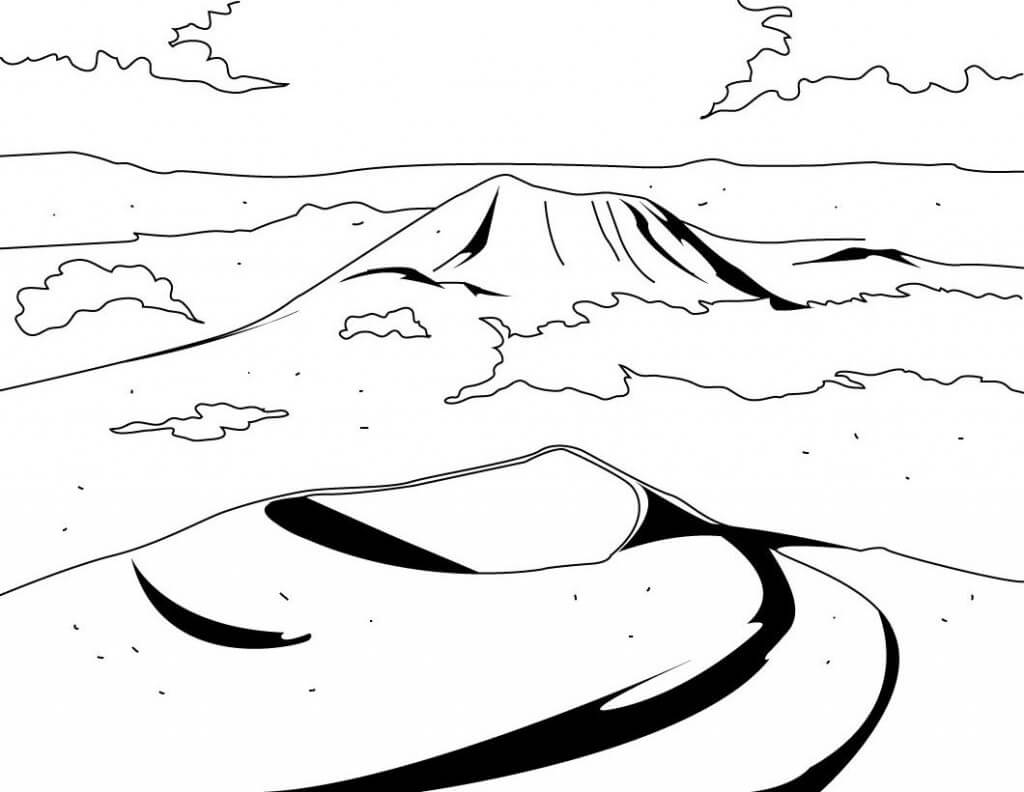 the dormant volcano coloring pages coloring cool