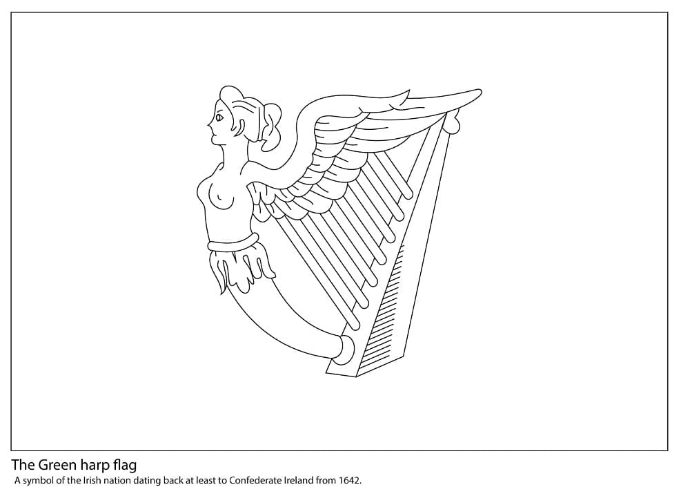 The Green Harp Flag