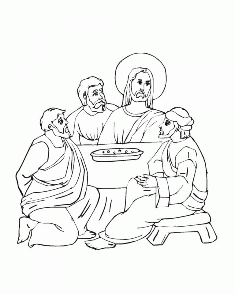 The Last Supper 2 Cool Coloring Page