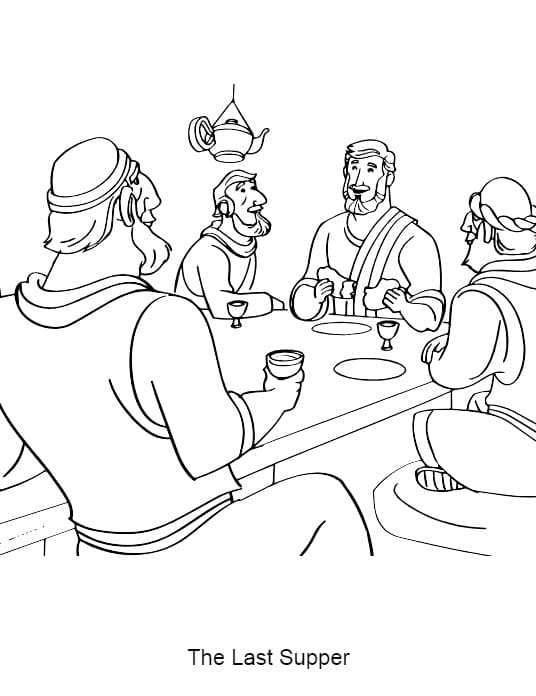 The Last Supper 9 Cool Coloring Page