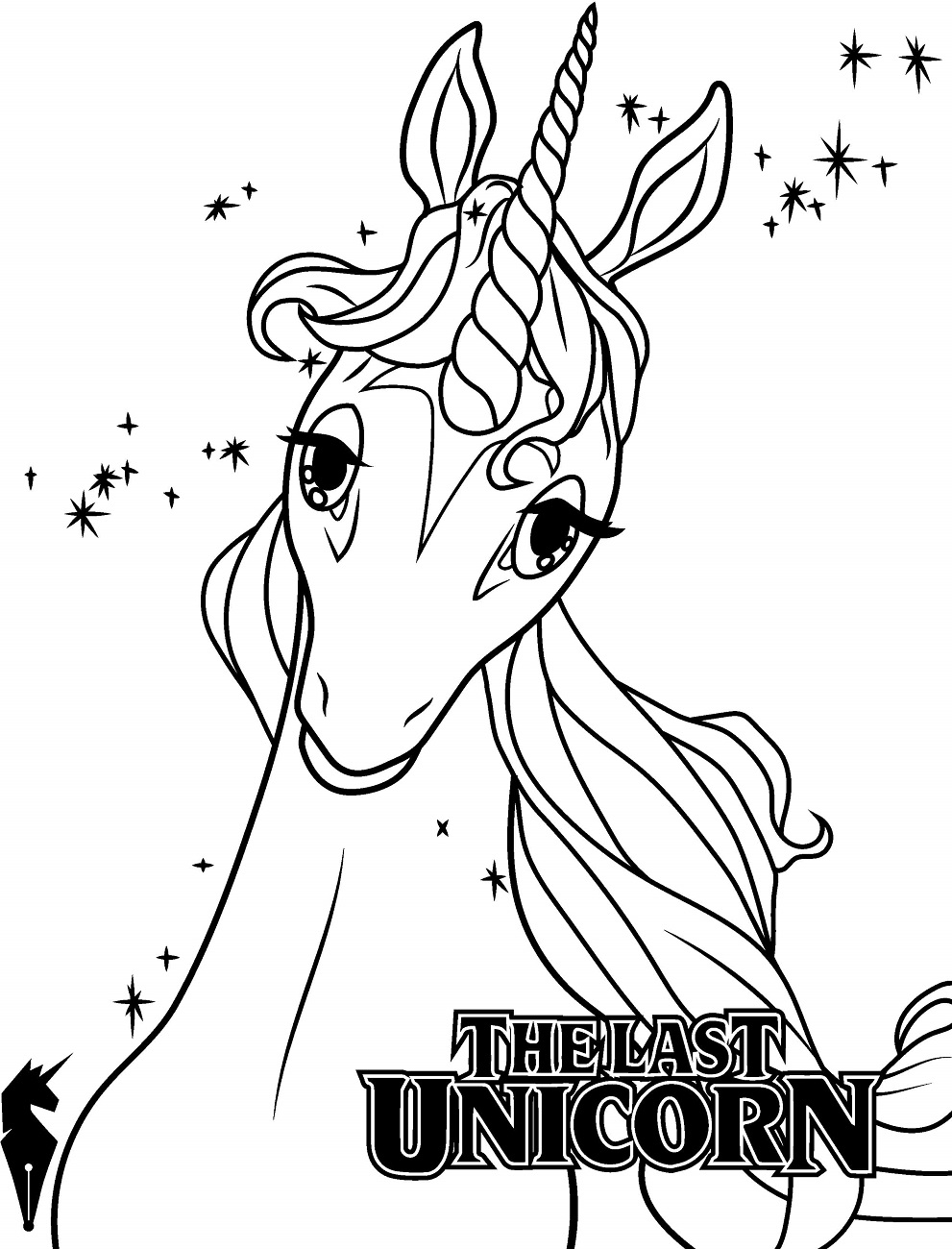 The Last Unicorn Coloring Page