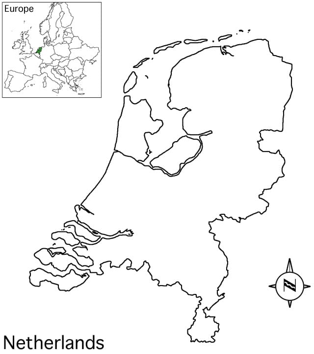 The Netherlands Map 1