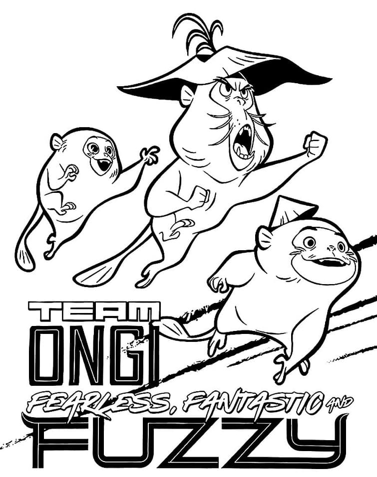 The Ongis Coloring Page