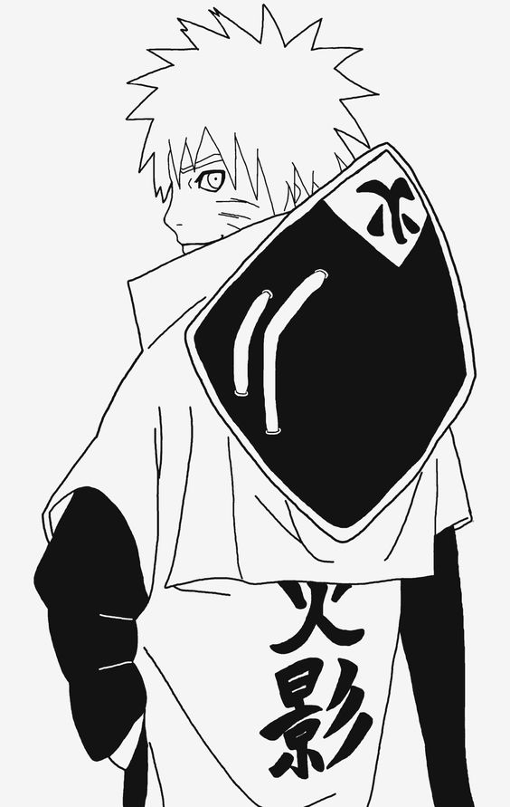 The Seventh Hokage Coloring Page