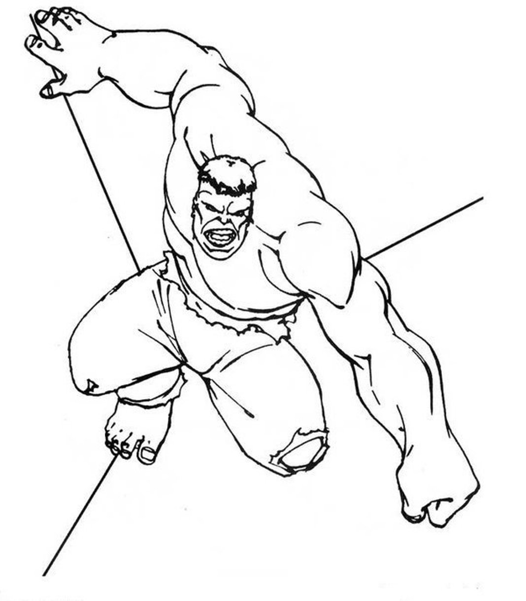 The Strong Man Hulk S3331 Coloring Page