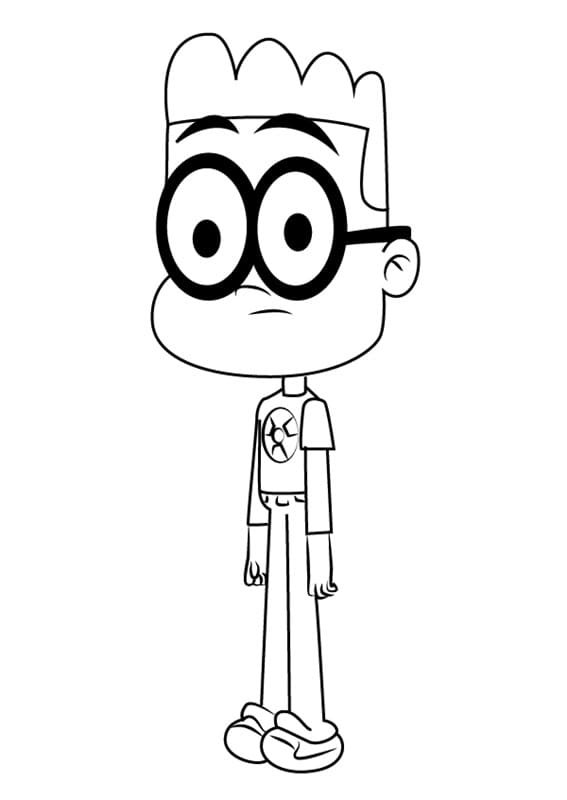 Theo Merton Jr. from Looped Coloring Page